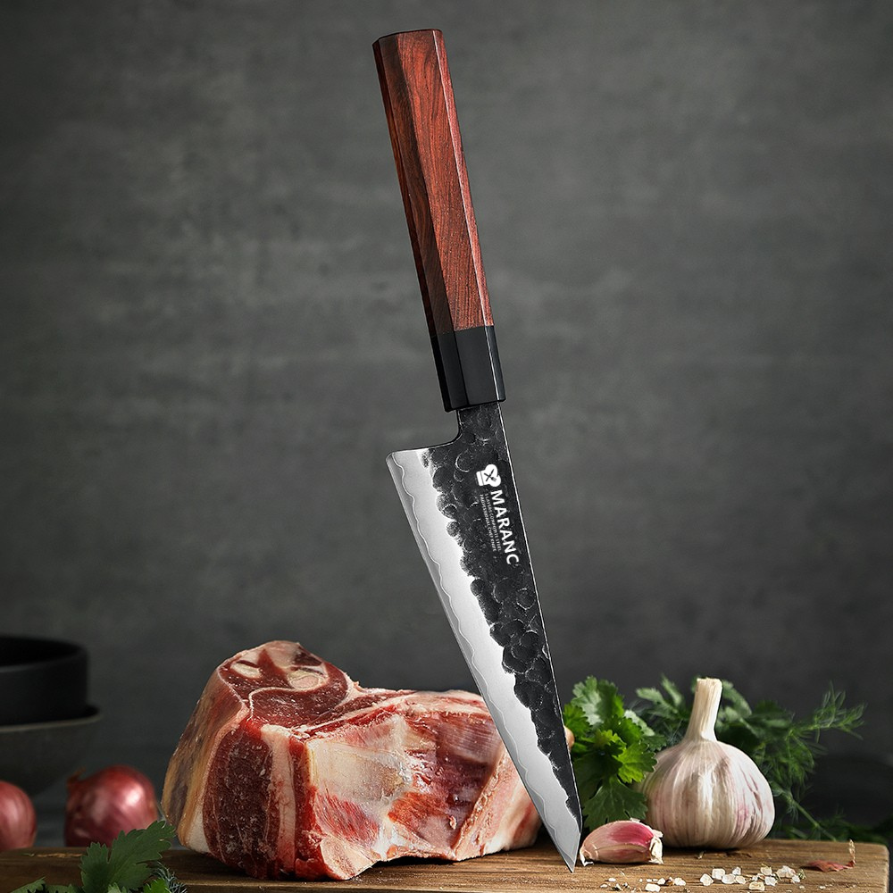 Cutit filetat honesuki profesional Maranc, otel compozit, 15 cm, M346