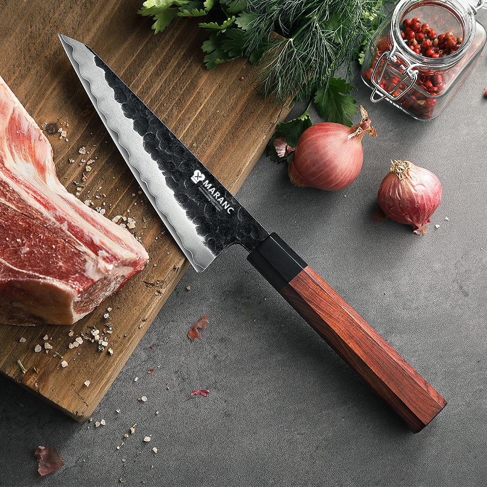 Cutit filetat honesuki profesional Maranc, otel compozit, 15 cm, M346