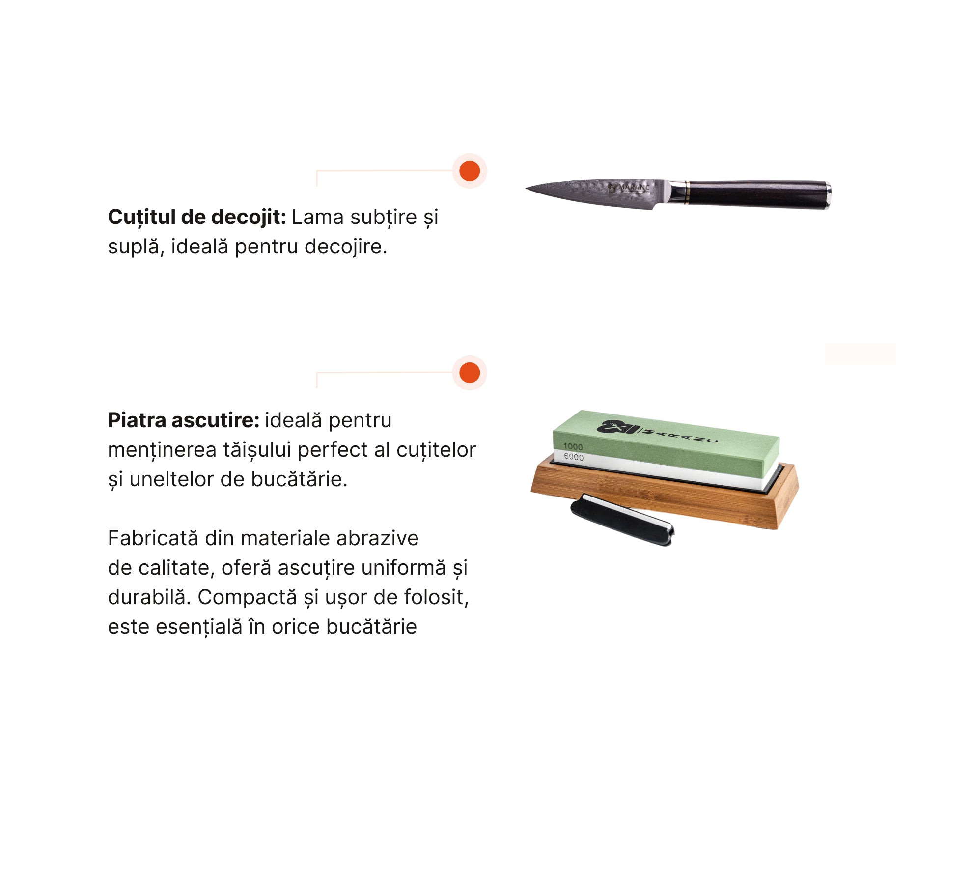 Set de cuțite profesionale pentru bucătărie, pentru profesioniști, Nr. 7