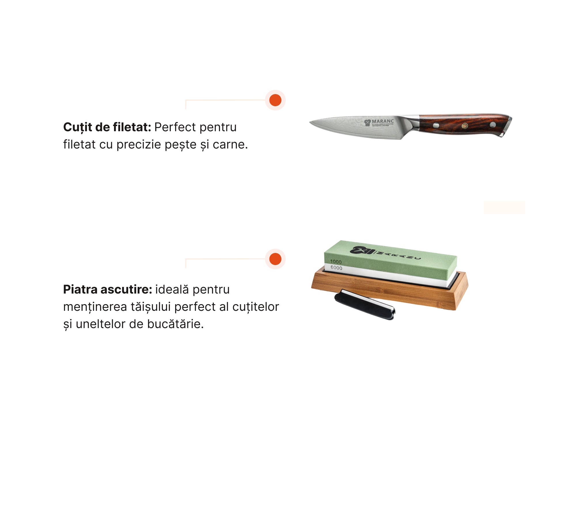 Set de cuțite profesionale pentru bucătărie, pentru profesioniști, Nr. 5