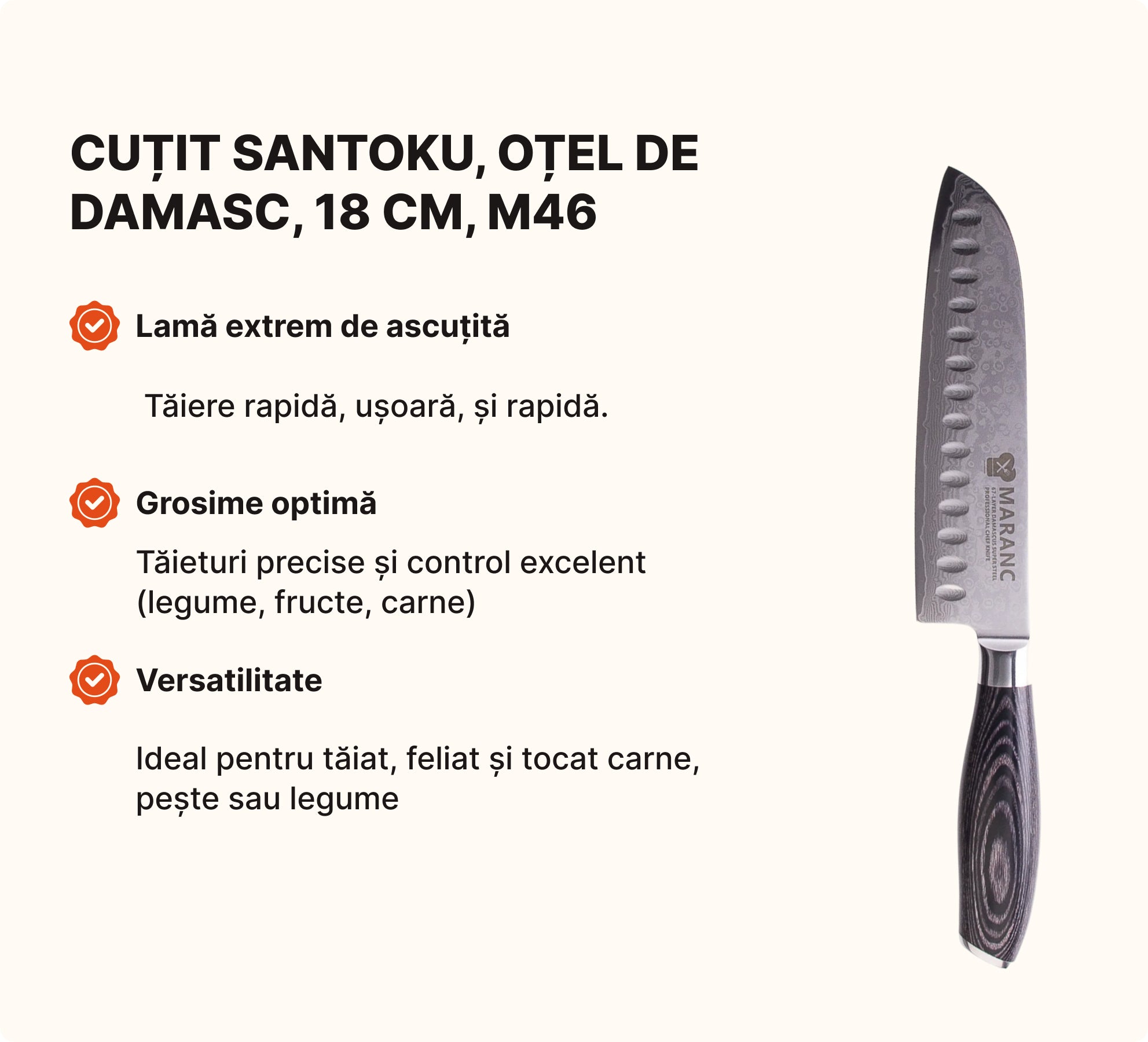 Set de cuțite profesionale pentru bucătărie, pentru profesioniști, Nr. 2