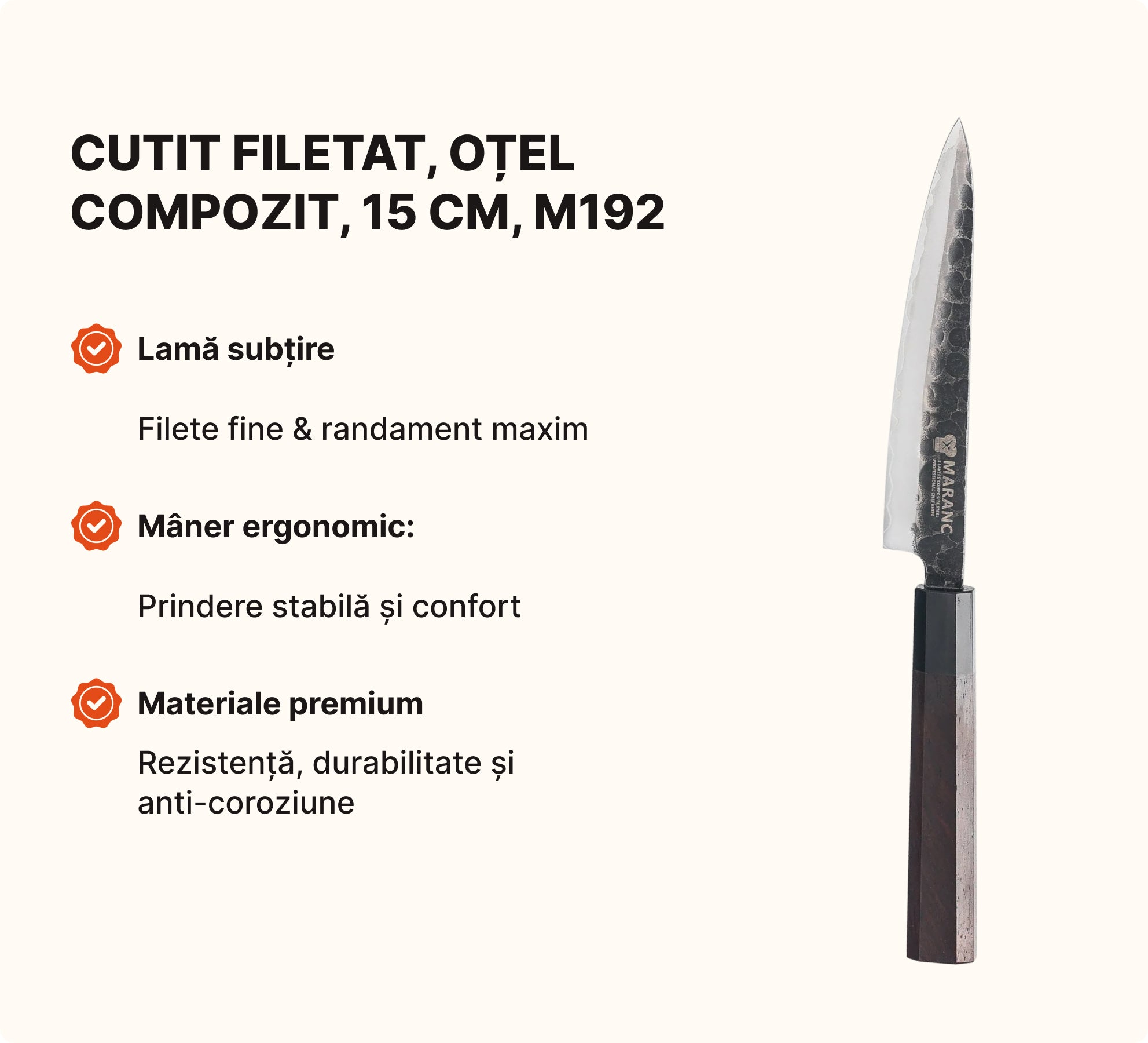 Set de cuțite profesionale pentru bucătărie, pentru pasionați, Nr. 1