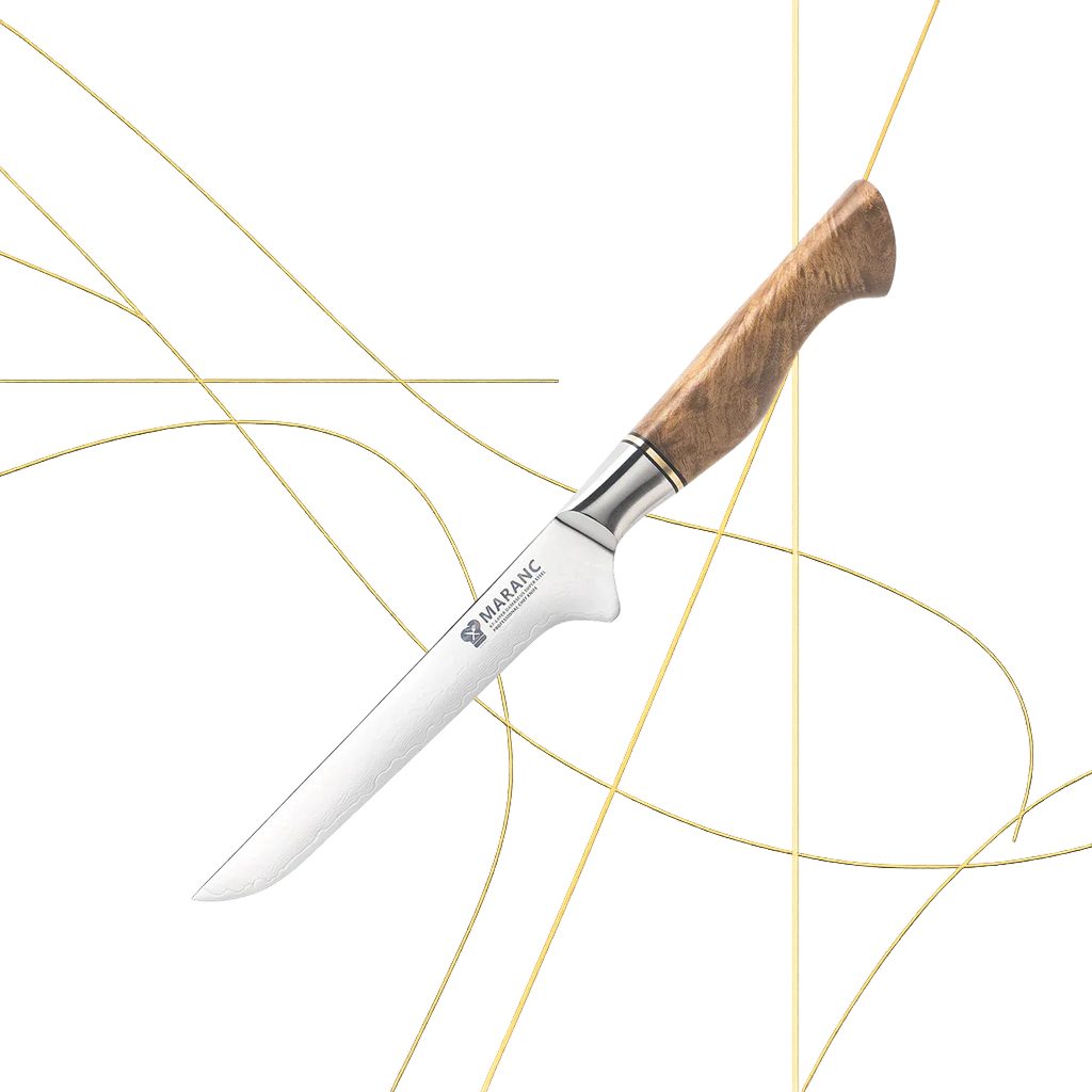 Maranc professzionális menetes kés, damaszkuszi acél, 15 cm, M174