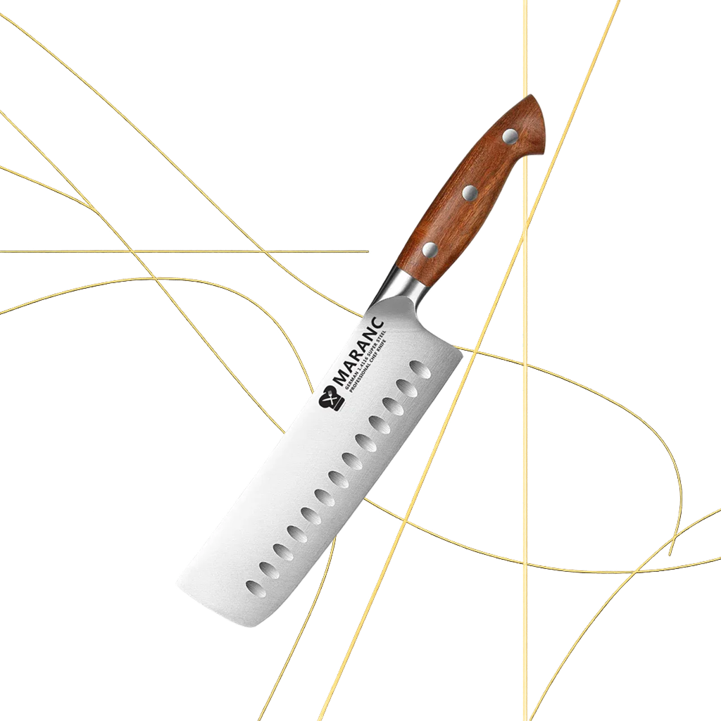 Cutit nakiri profesional Maranc, otel german, 18.7 cm, M325