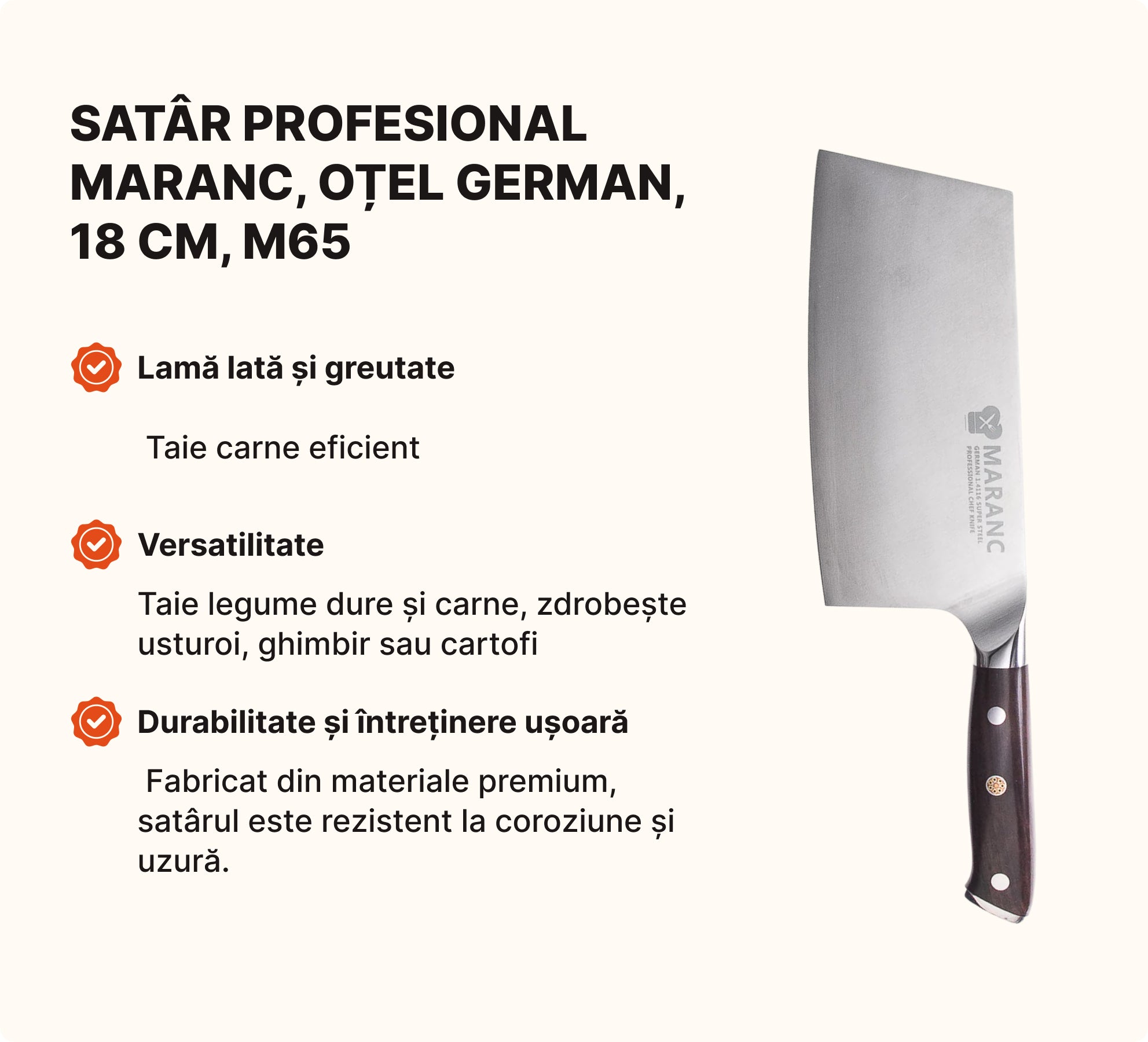 Set de cuțite profesionale pentru bucătărie, pentru pasionați, Nr. 8