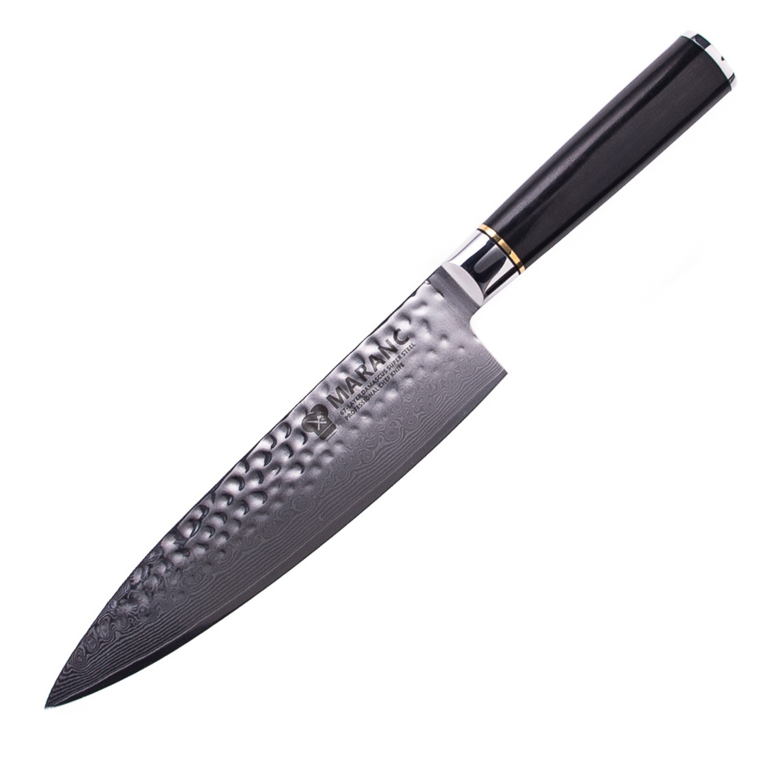 Cutitul bucatarului profesional Maranc, otel de damasc, 20 cm, M7