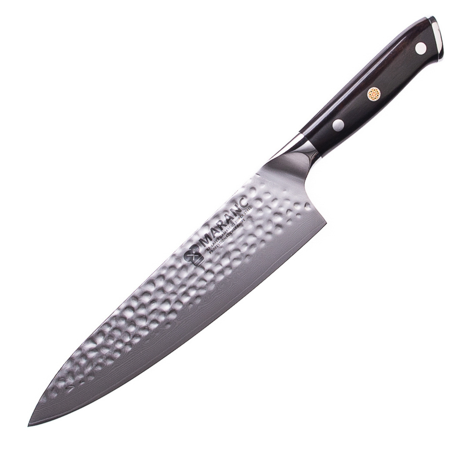 Cutitul bucatarului profesional Maranc, otel de damasc, 20 cm, M8