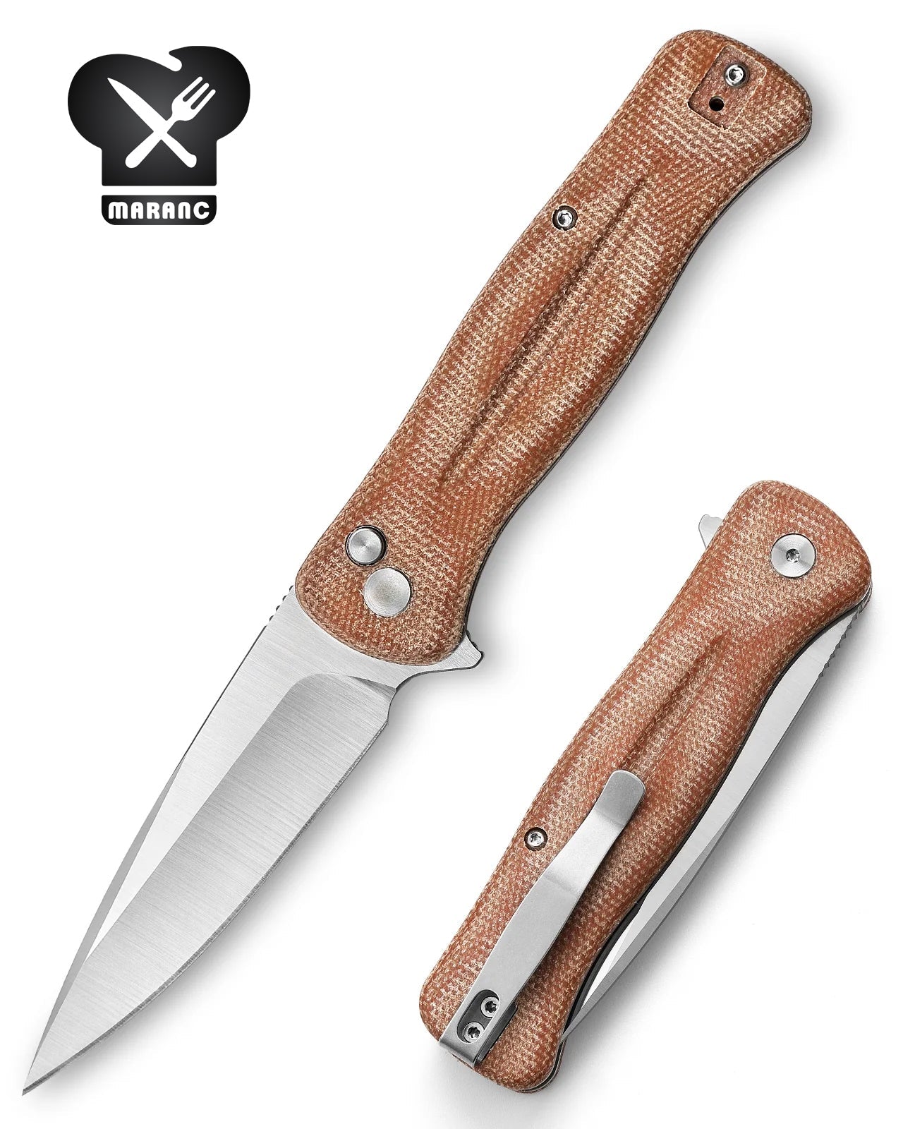 Cutit vanatoare Maranc otel 14C28N maner micarta 9.2 cm MV30