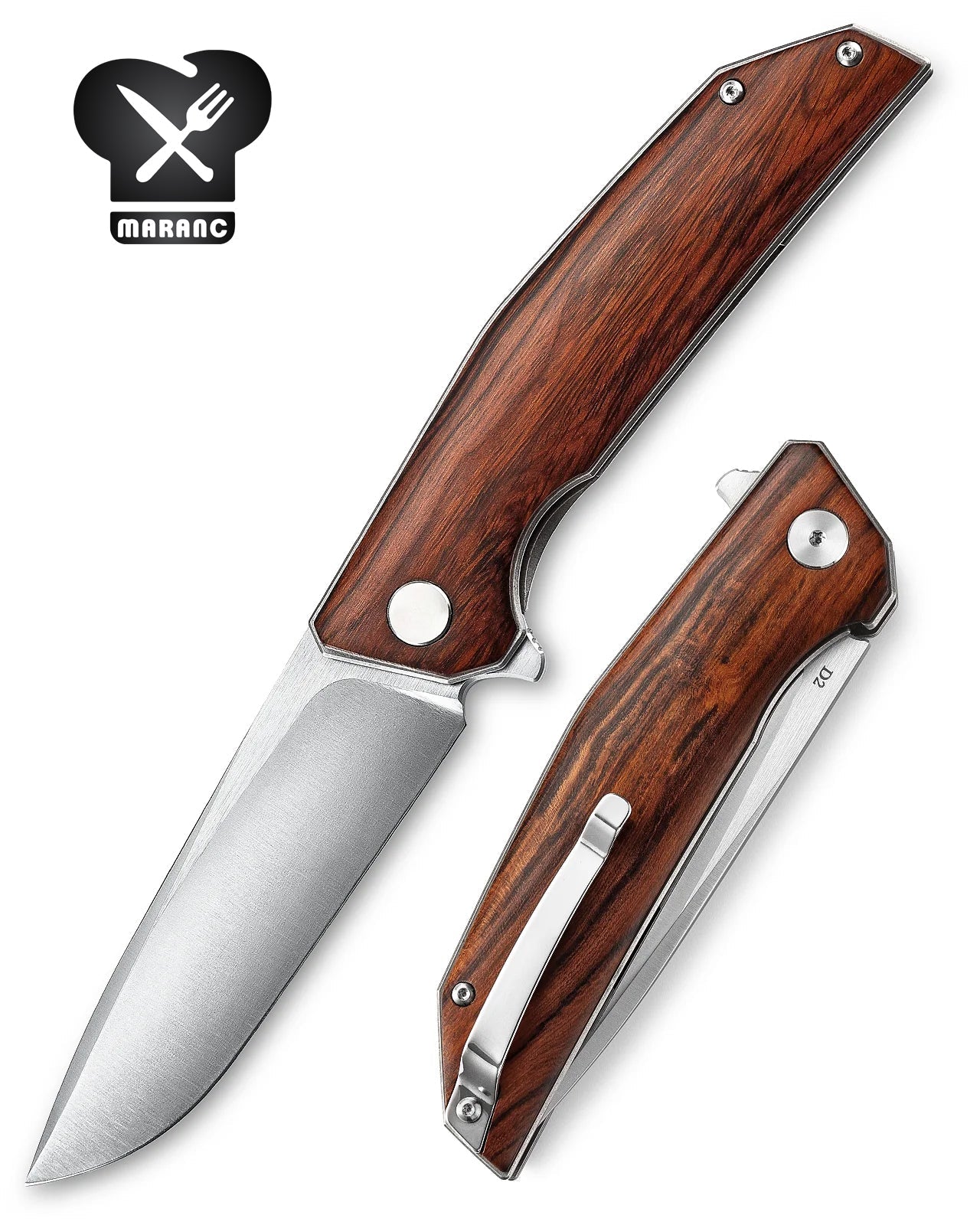Cutit vanatoare Maranc otel D2 maner iroonwood 9.5 cm MV10 -