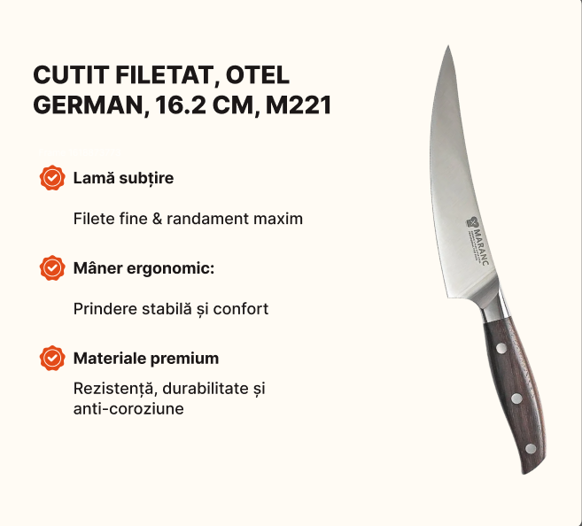 Set de cuțite profesionale pentru bucătărie, pentru pasionați, Nr. 10