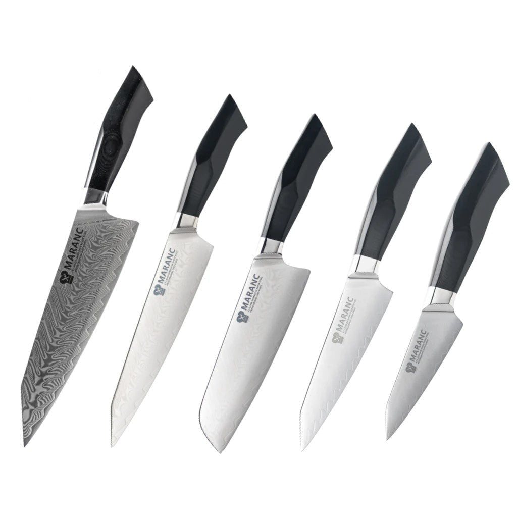 Set cutite Maranc otel damasc 5 piese M252 - Seturi de