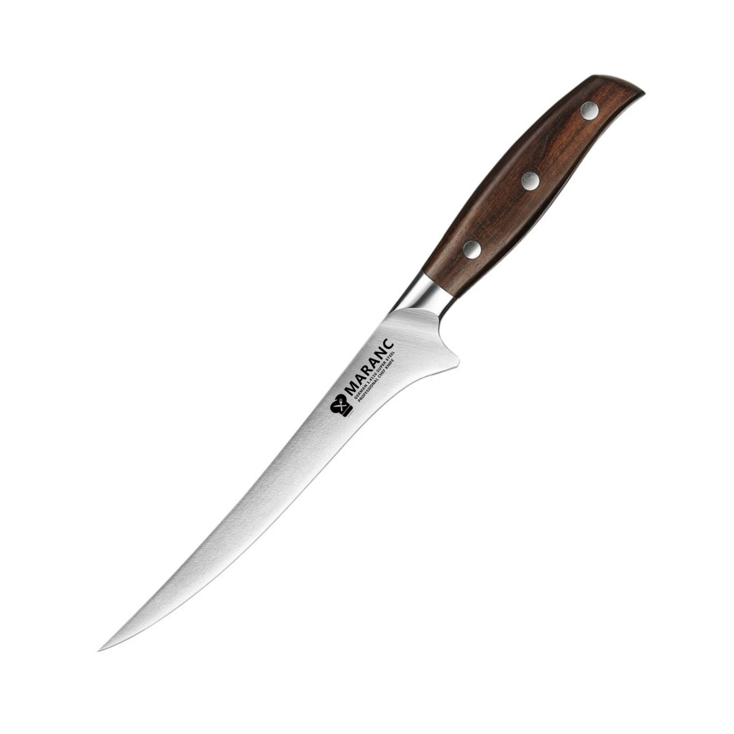 Cutit filetat profesional Maranc, otel german, 18 cm, M352
