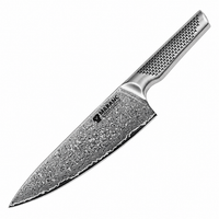 Cutit bucatar profesional Maranc, otel damasc, 20 cm, M424