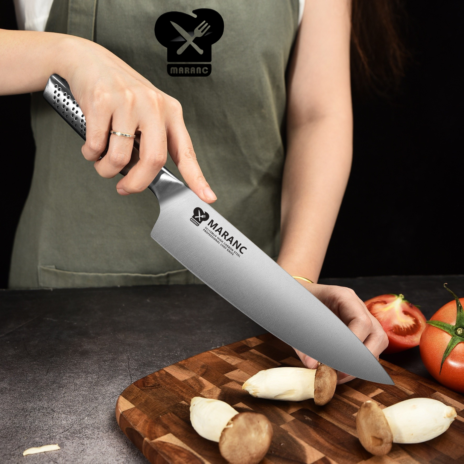 Cutitul bucatarului profesional Maranc, otel german, 20 cm, M399