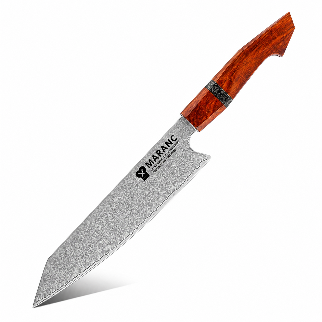 Maranc profi szakácskés, Damaszkuszi acél, 21 cm, M84