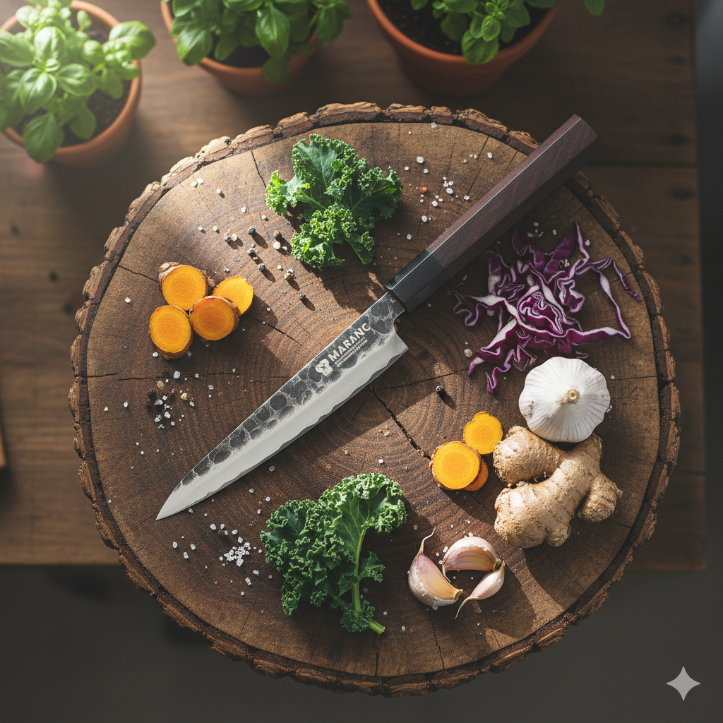 Cutit filetat profesional Maranc, otel compozit, 15 cm, M192