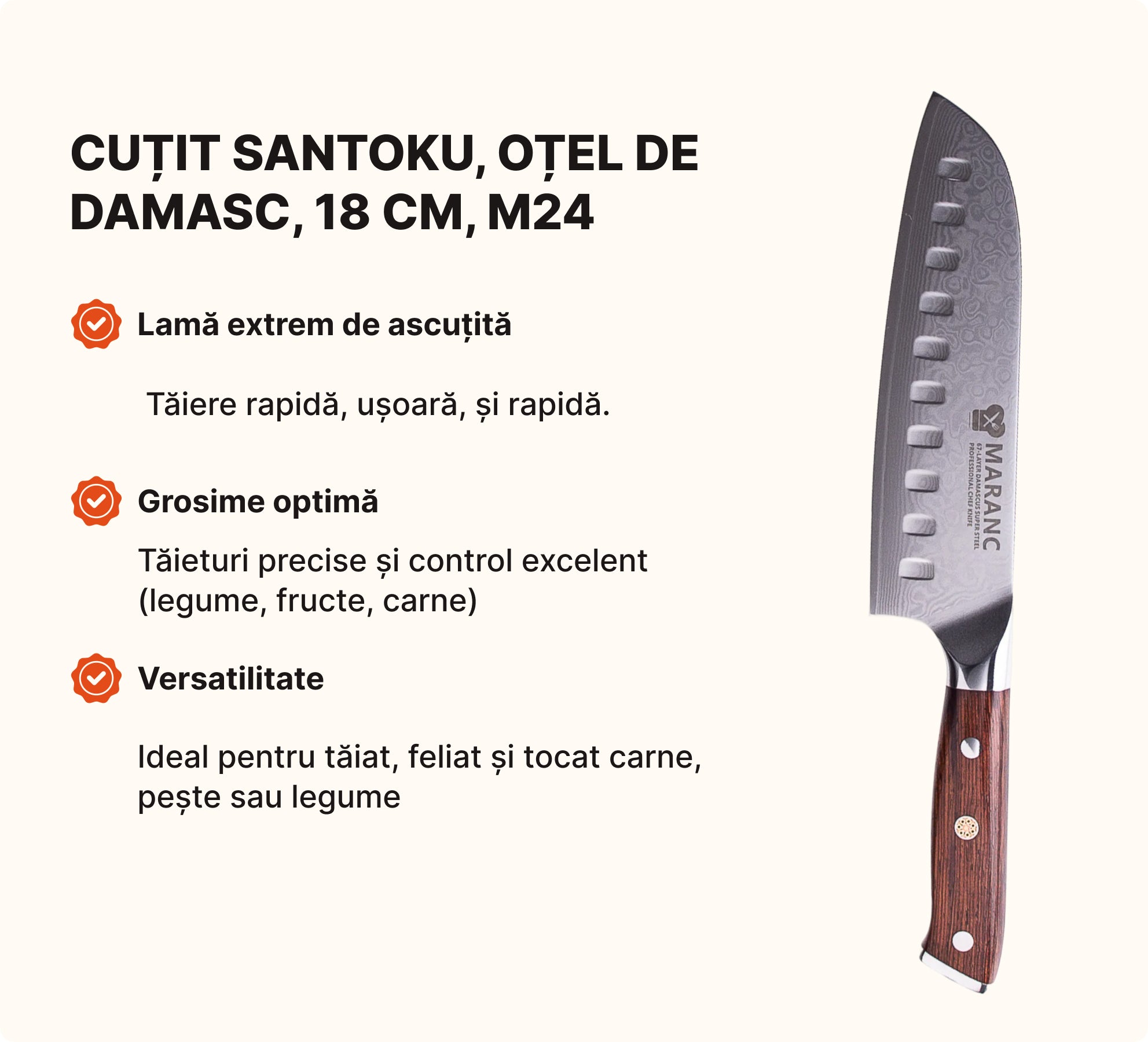 Set de cuțite profesionale pentru bucătărie, pentru profesioniști, Nr. 5