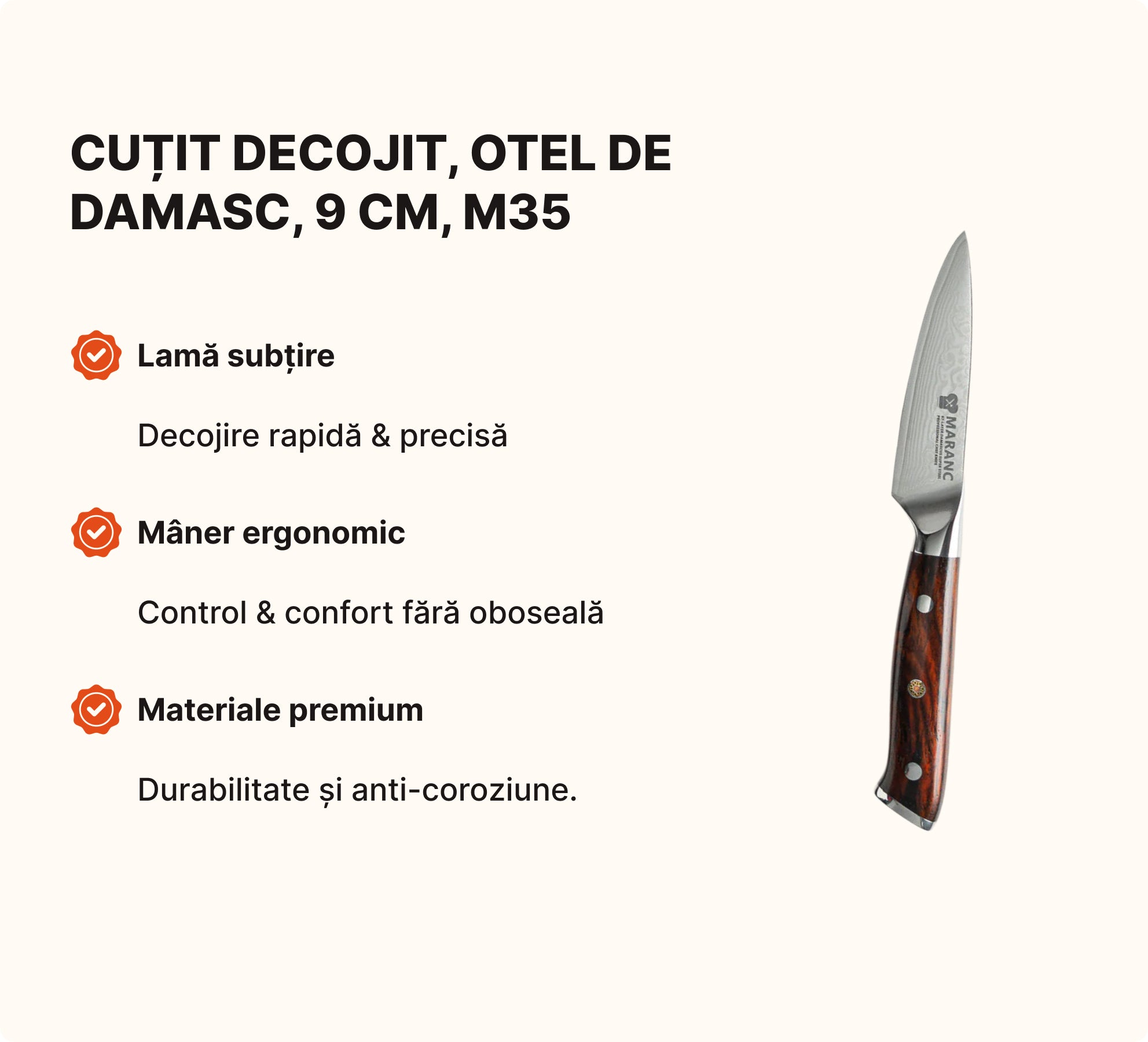 Set de cuțite profesionale pentru bucătărie, pentru pasionați, Nr. 2