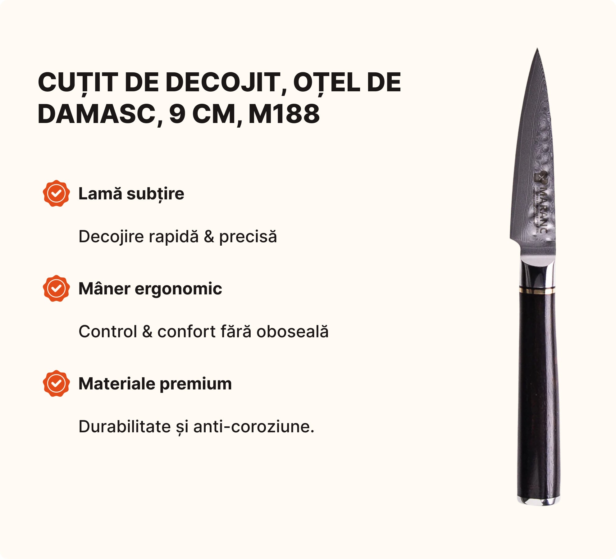 Set de cuțite profesionale pentru bucătărie, pentru profesioniști, Nr. 7