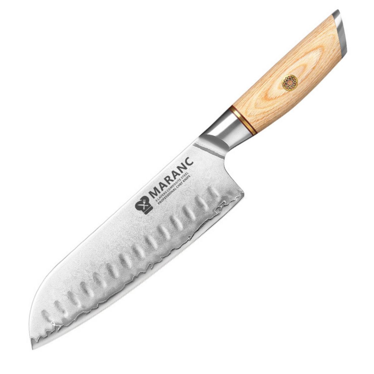 Product Image for Cutit santoku profesional Maranc, otel compozit, 18 cm, M232