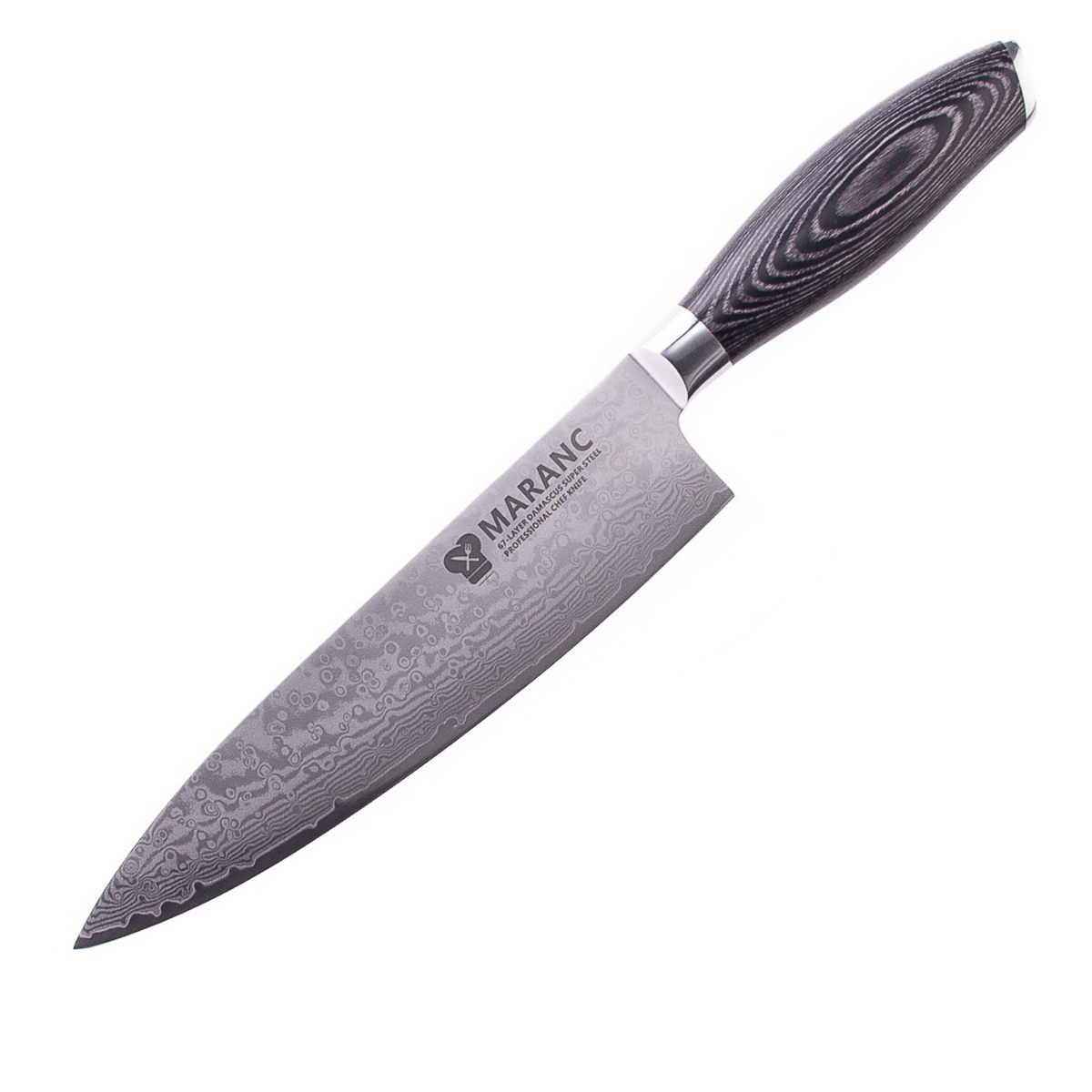 Product Image for Cutitul bucatarului profesional Maranc, otel de damasc, 20 cm, M5