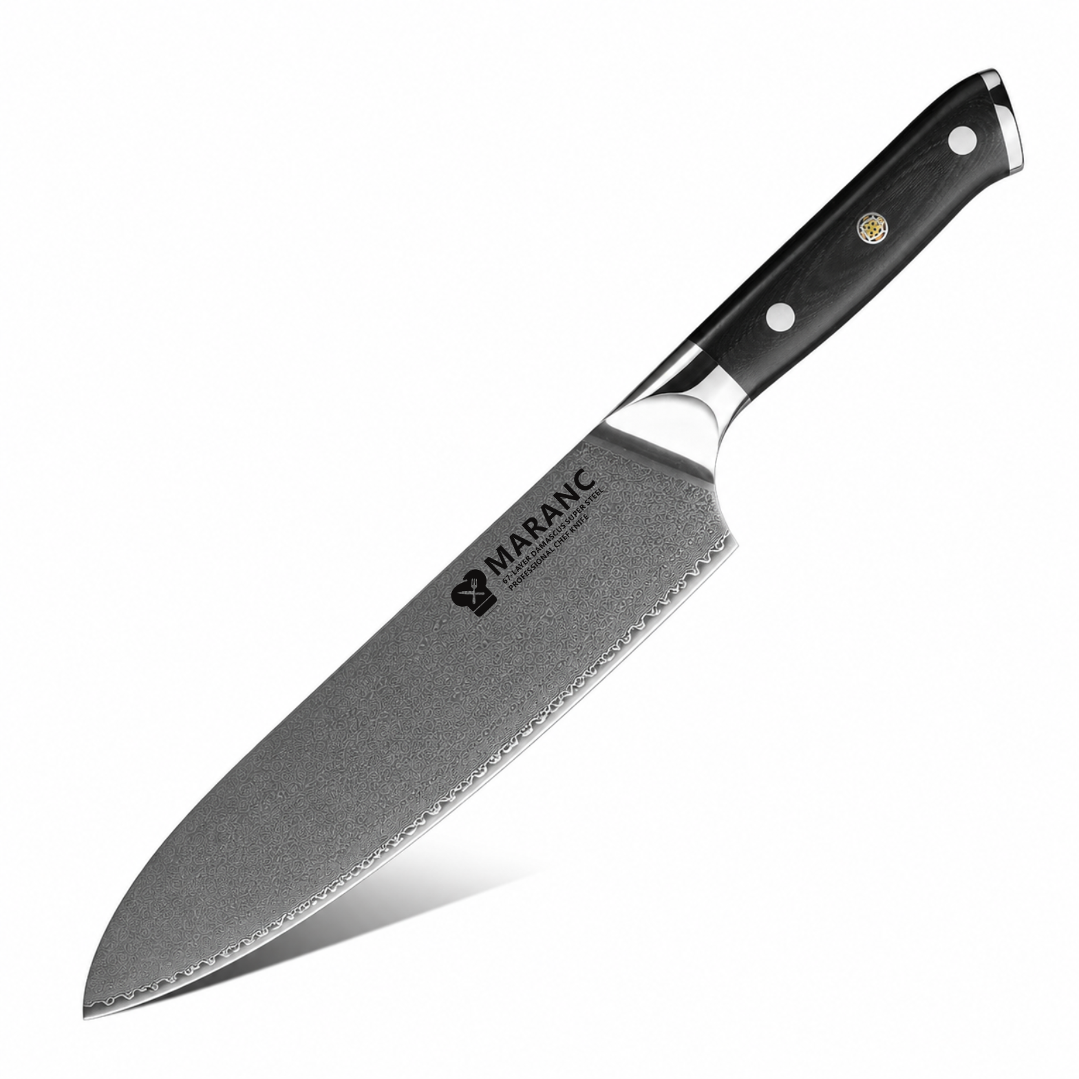 Maranc profi santoku kés, damaszkuszi acél, 18 cm, M21