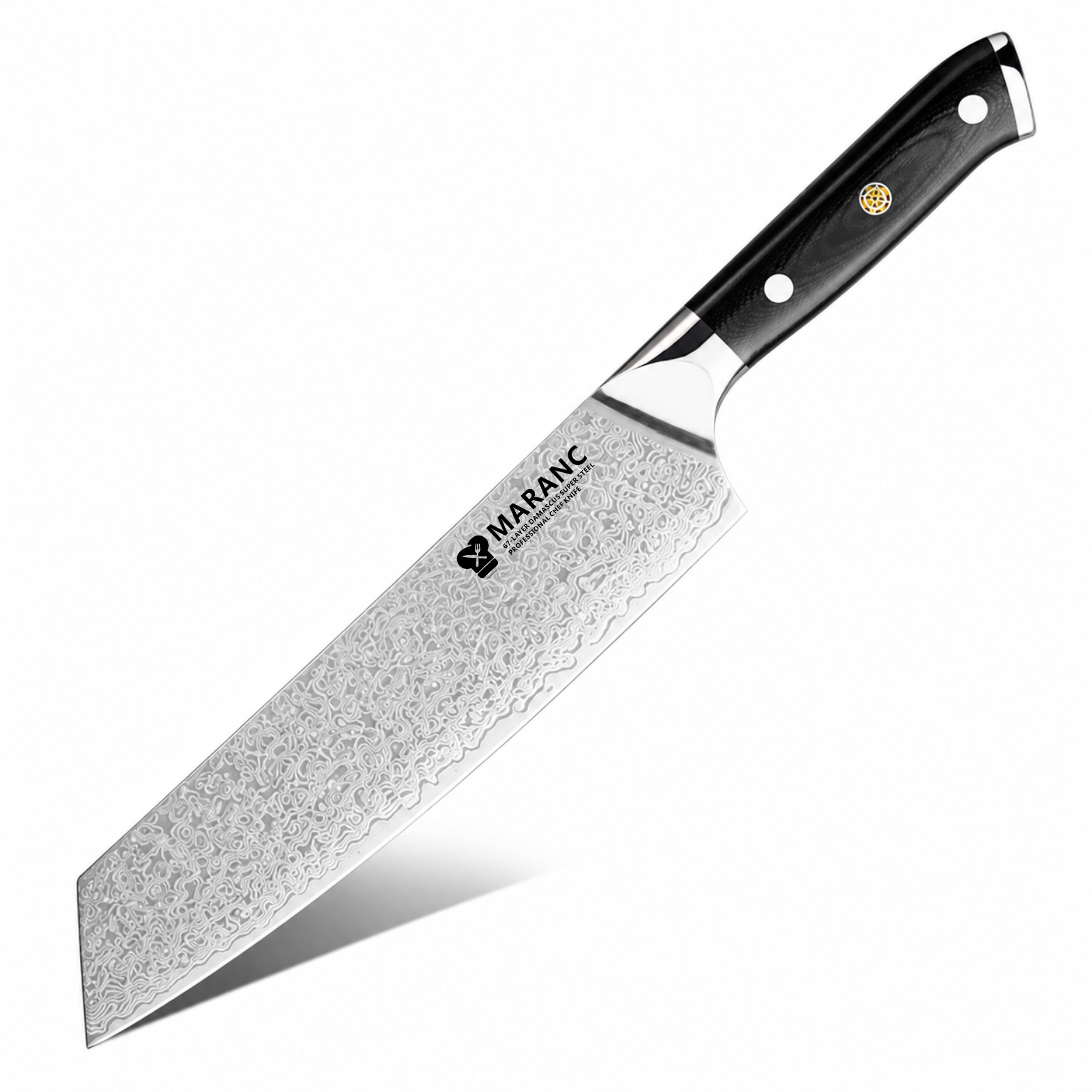 Szakácskés Gyuto professional Maranc, Damaszkuszi acél, 21 cm, M85