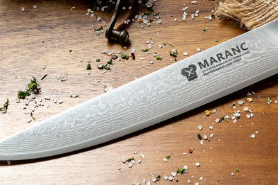 Maranc professzionális szeletelő kés, damaszkuszi acél, 20 cm, M14