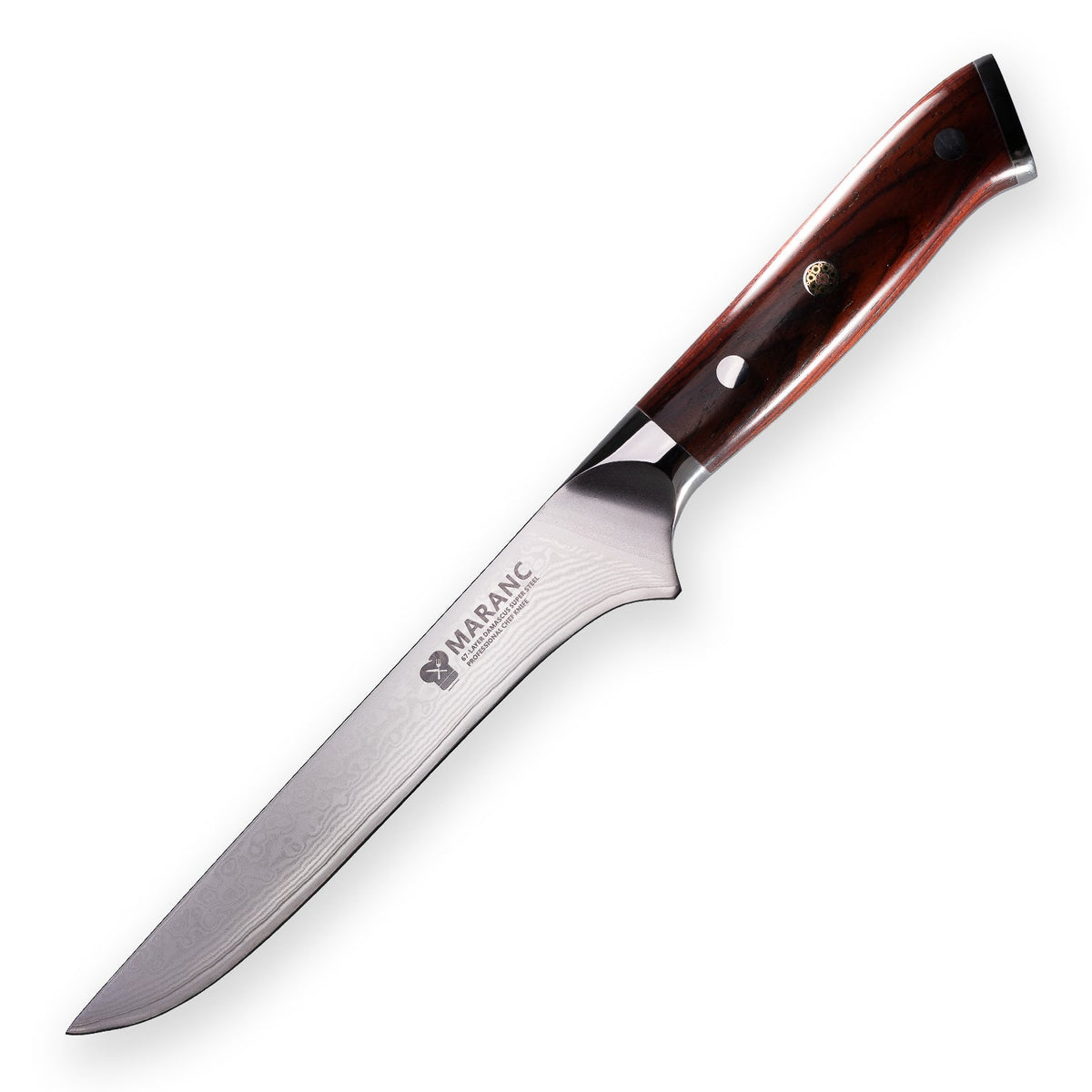 Product Image for Cutit filetat profesional Maranc, otel de damasc, 15 cm, M20
