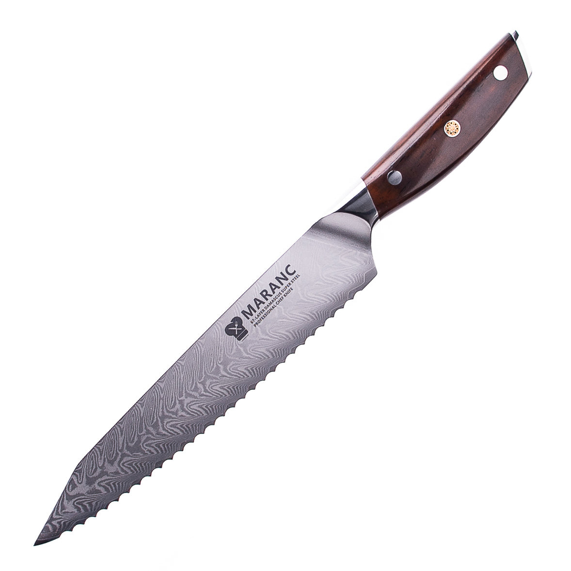 Product Image for Cutit paine profesional Maranc, otel de damasc, 20 cm, M22