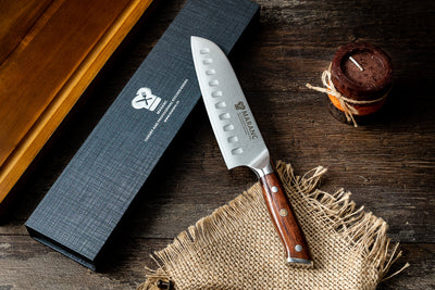 Maranc profi santoku kés, damaszkuszi acél, 18 cm, M24